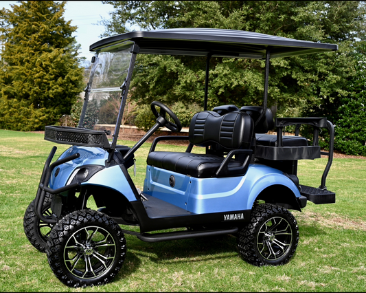 86” Black Golf Cart Top with Struts and Hardware