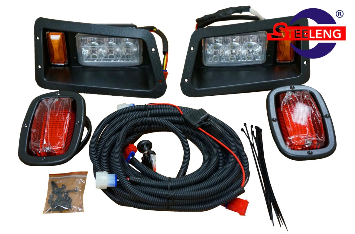 YAMAHA G14-G22 GOLF CART ADJUSTABLE LED HEADLIGHTS / TAIL LIGHTS