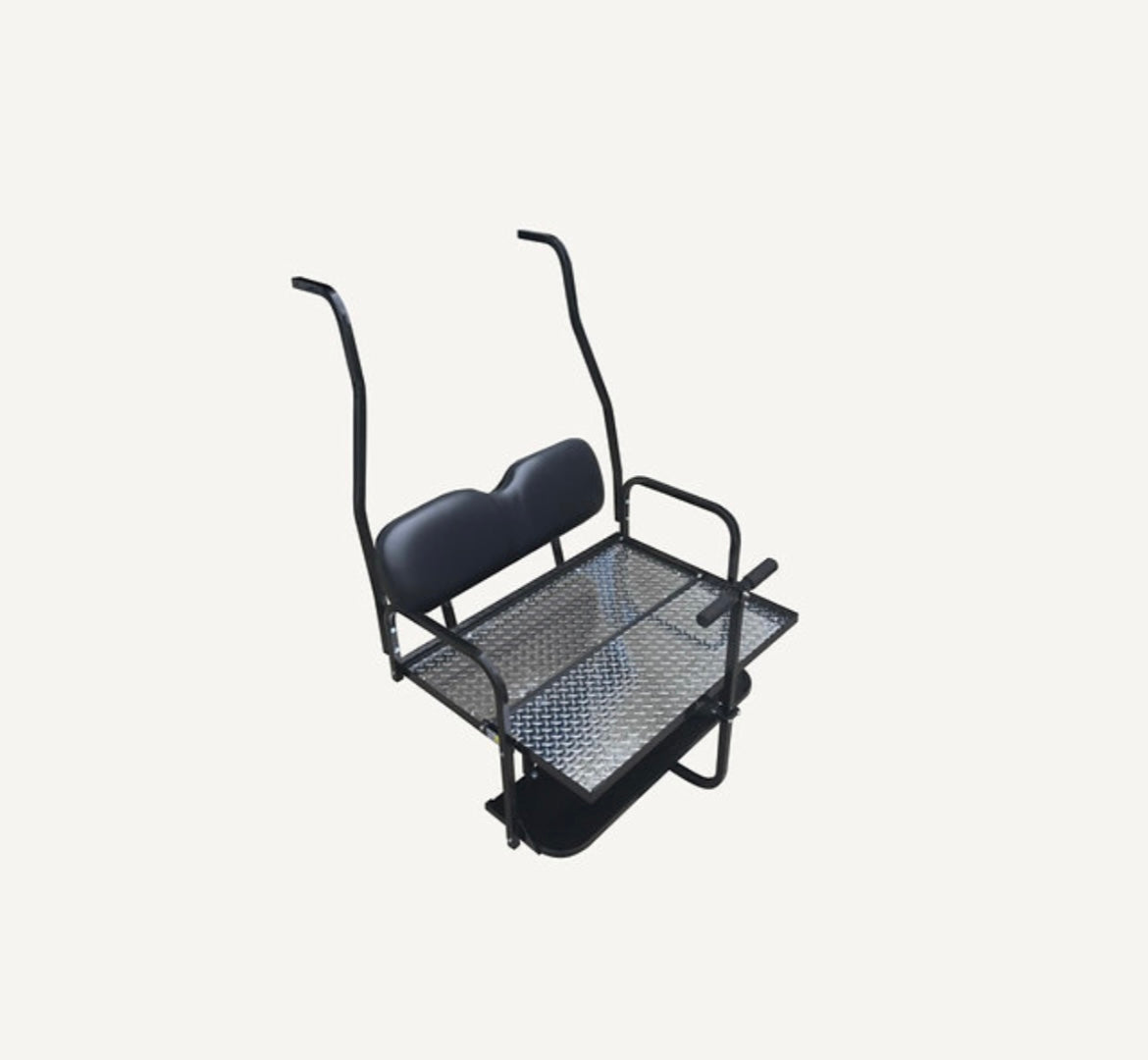 REAR FLIP SEAT FOR CLUB CAR DS GOLF CART 1982-2000 MODEL BLACK CUSHIONS