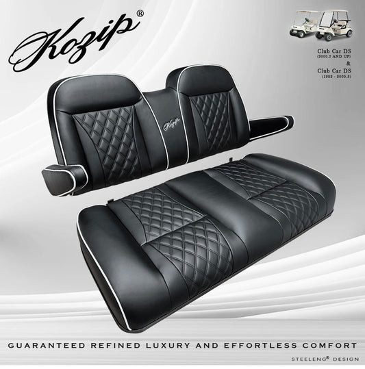 'KOZIP' Yamaha FRONT SEAT/BACKREST CUSHION SET (BLACK)