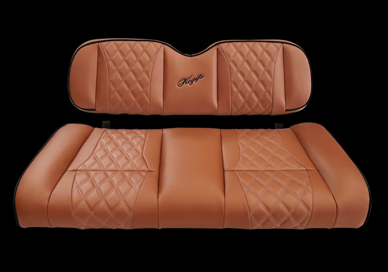 Kozip Aeris (Contrast version) Rear Seat Cushion Seat Only – Brown Base with Black Piping –